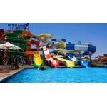 Outdoor Children Game Swimming Pool Water Fiberglass Tube Spiral Slide for sale