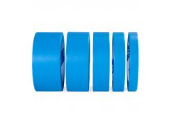 China Blue Crepe Paper Washi Masking Tape 15mm Jumbo Roll For Painter Automotive supplier