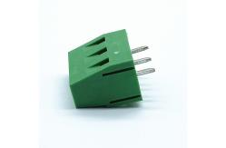 China 3 Poles 5.0mm Pitch Brass Cage PCB Screw Terminal Block 300V 10A supplier