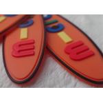 Rose Red Soft PVC Patches For Face Washing Instrument / Soft Silicone Patch
