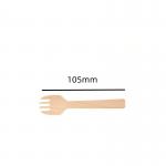 105mm Mini Disposable Wooden Forks And Spoons Knives For Canapes for sale