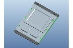 China 2 Keys Rugged Industrial Touchpad Silicone Rubber Waterproof Pointing Device IP65 supplier