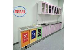 China Frame Wall Mounted Hospital Disposal Workstation with Drawers and Adjustable Shelves supplier