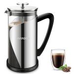 BPA Free Electric French Press Coffee Maker Stainless Steel ABS 2 Layer Filter 1000ml for sale