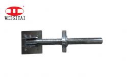 China Steel Galvanized Hollow Or Solid Swivel Scaffolding Jack Base supplier