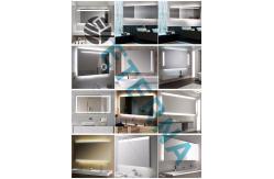 China Hotel Custom Illuminated Bathroom Mirrors Safety Wall Mount Moisture Resistant supplier