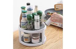 China Multi Layer PP Kitchen Rotary Shelf Seasoning Rack for Kitcchen Use supplier