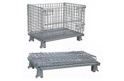 China Custom Weld Stacking Foldable Wire Mesh Container 1300kg supplier