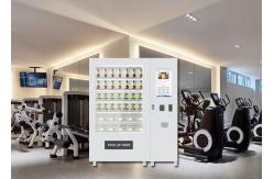 China Refrigerated Automatic Fruit Fresh Salad Vending Machine 22 Inch Advertising Screen supplier