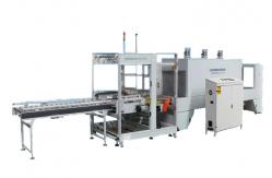 China Fully Automatic Carton Box Case Packer Cardboard Beverage Pet Bottle Packaging supplier