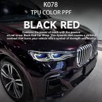 K078 Black Red TPU Color Car Paint Protection Film Sticker Design Wrap for sale