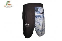 China Stylish Printed Board Shorts Custom Logo Mens Swim Trunks 4 Way Stretch supplier
