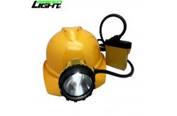 China 25000lux Miners LED Cap Lamp Safety With Warning High Beam IP68 Impact Resistant supplier