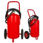 25kg Mobile Fire Extinguisher Cart Type Wheel Type Moisture Proof for sale