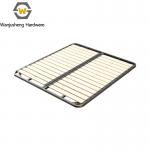 Foshan Wide Slatted Metal Bed Frame Customizable Color and Size Foldable Double Bed for sale
