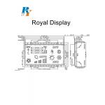 Transparent TN Air Conditioner Lcd Display Screen With White Led Backlight