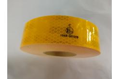 China Exterior Custom Yellow Prism Conspicuity Reflective Tape For  Jacket  Trailer supplier
