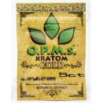 5ct OPMS gold kratom k extract capsules packaging bags / three side seal k bag for sale