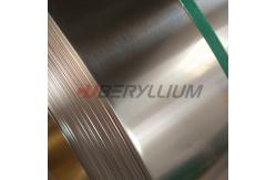 China UNS C17410 Beryllium Bronze Alloy Tapes For Switch Parts High Electrical Conductivity supplier