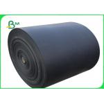 300 - 350 GSM One Side Coated Glossy Black Cardboard For Box Packing for sale