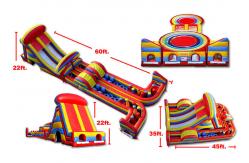 China Event Giant Insane Inflatable Obstacle Challenges Water - Proof Anti - UV supplier