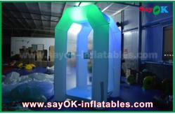China Inflatable Game Custom White Commercial Inflatable Money Booth Led Lighting Inflatable Party Tent supplier