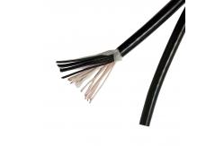 China 24AWG Multi Cores TPE Insulated Sheath Flexible Electrical Black Cable supplier