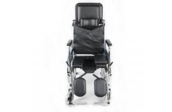 China Exquisite Aluminum Manual Wheelchair With U Shape Commode Seat supplier