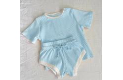 China Ribbed Cotton Custom Tee Shirts 6T Unisex Kids Basic Ringer Tee supplier