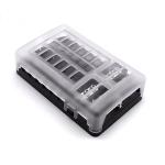 32V DC 6 12 Circuit Way Multi-Way Negative Bar Auto Standard Blade Fuse Box Holder Block With LED For Car Automotive for sale