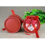 Mini Red Round Boxes and  Paper Cans  for Wedding Gift / Birthday Gift Packaging for sale