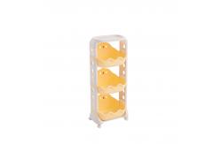 China Durable PP Plastic Organizer Shelf 91CM 3 Tier Shelf Organizer Plastic supplier