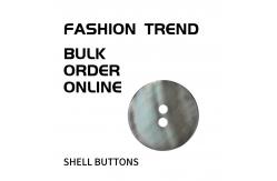 China Custom Bulk Shell Buttons 2 - Holes For Classic Natural Black Pearl supplier