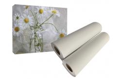 China Large Format Inkjet Texture Polyester Canvas Roll For Aqueous Pigment supplier