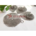 Food Grade Stainless Steel Chain Mail Scrubber Pot Dishes Pan Cleaner For Cookware for sale