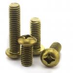 Size M2-M6 Brass Pan Head Machine Screws 4-40mm Electrical Screws ANSI for sale