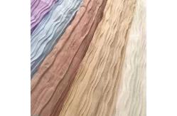China Sustainable 150cm Stretch Chiffon Crepe Woven Fabric Poly Crepe Dress Material supplier