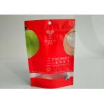 Resealable Snack Bag Packaging Coconut Powder Pack Custom Printing With Clearly Window for sale