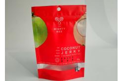 China Resealable Snack Bag Packaging Coconut Powder Pack Custom Printing With Clearly Window supplier