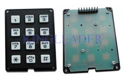 China Rugged Plastic Industrial Numeric Keypad 12 Keys For Access Control System supplier