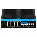 4*10G Sfp Ports+8*10/100/1000mbps 12 Port Managed 10G Optical Bypass Poe Switch for sale
