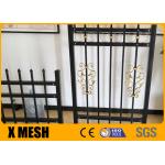 6'' Picket Top Security Metal Fencing Pvc Coated ASTM F2589 for sale