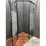 Customizable Shower Enclosure With Matt Black Profile And Printing Glass For Luxurious