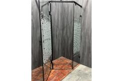 China Customizable Shower Enclosure With Matt Black Profile And Printing Glass For Luxurious supplier