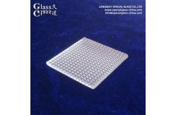 China Durable Textured Borosilicate Glass Lens For Diffused Led Lighting Fixtures supplier