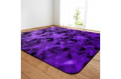 China Rectangle Star Pattern Living Room Dining Room Floor Mat Machine Washable supplier