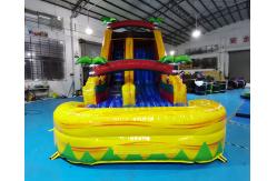 China ODM Jumping Bounce House Inflatable Water Slide With Pool supplier