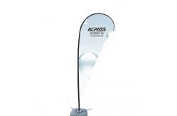 China Digital Printing Feather Teardrop Beach Flag With CE Certified supplier