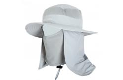 China Customized Sun Protection Cap With String / Mens Sun Hat With Neck Protector supplier