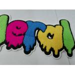Washable Towel Embroidery Patch , Heat Transfer Labels For Garment
